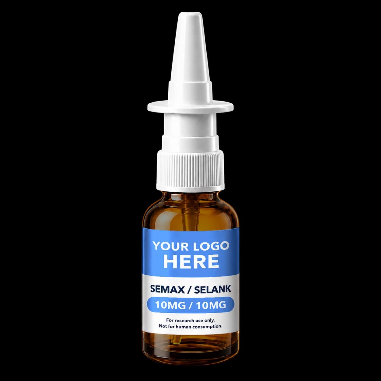 Wholesale Semax / Selank Blend Liquid Spray 10mg nasal spray bottle — Wholesale Peptide Supply