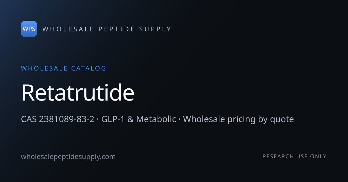 retatrutide wholesale Order (12 mg) Wholesale - Biogynx